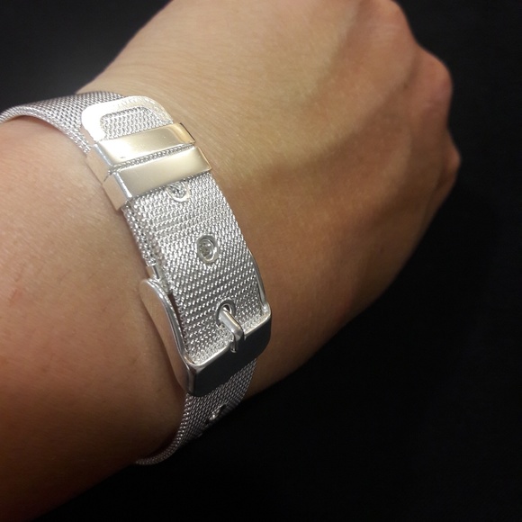 Net Strap Bracelets Silver Plated - Picture 5 of 5